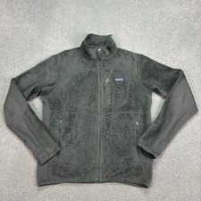 Patagonia Fleece Adult Small Grey R2 Regulator Jacket Outdoors Logo Jumper Mens*