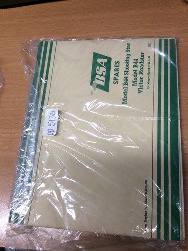 Bsa b44 1967 spares - spares, book