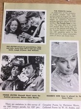 P1-1 Ephemera Picture 1967 1 Page Forsyte Saga Bbc TV