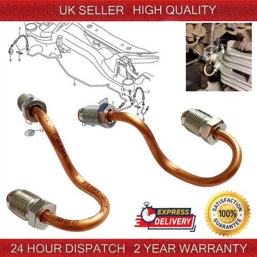 2pcs rear brake pipes - pipes, (trw
