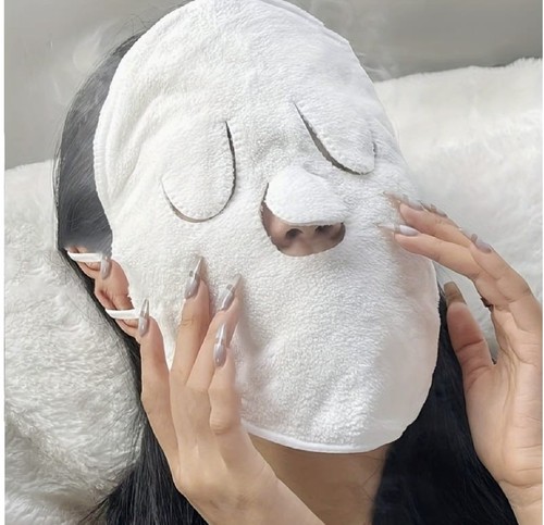 Reusable spa face mask towel - face,