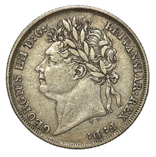 1824 Shilling George IV #-E90