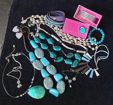 Turquoise/ blue /teal jewellery job lot autumn/winter Buckingham,m&s,accesorize