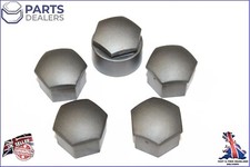 GENUINE WHEEL NUT COVERS FOR SKODA OCTAVIA SUPERB 17MM BOLT LOCKING CAPS x5 !!