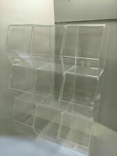 Pick and Mix / Condiment Storage Display Bins Choice of 4,6,9,12 Pack Acrylic