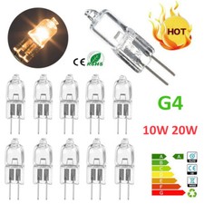 10PCS G4 Halogen Bulbs Capsule Lamps Light Lamp 10 20W Watt 12V Volt 2 Pin UK