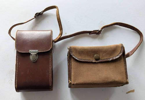Vintage camera case leather - vintage,