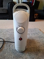 Warmlite WL43002YW 650W Compact Oil Filled Radiator with Adjustable Thermostat