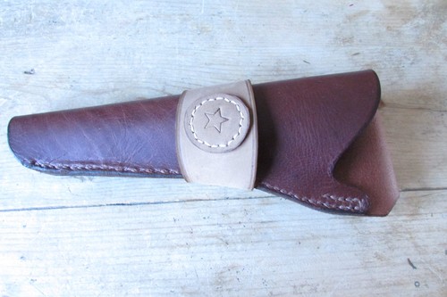 New brown leather - new,