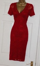 Stretchy Red lace Dress size