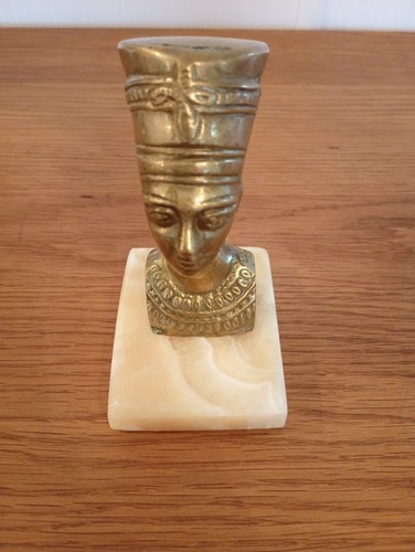 Vintage brass bust - , of