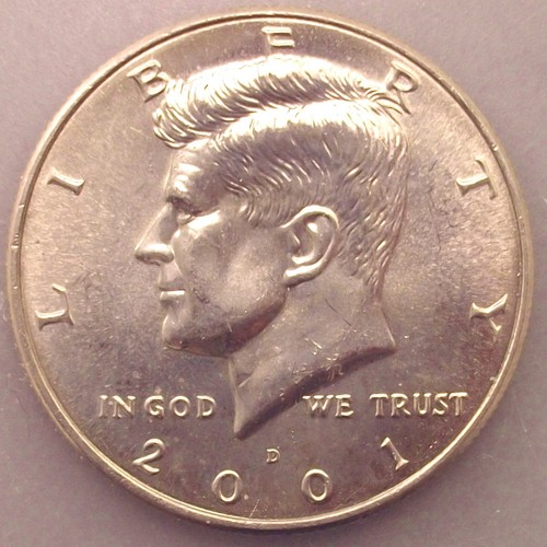 2001 kennedy half - half, dollar
