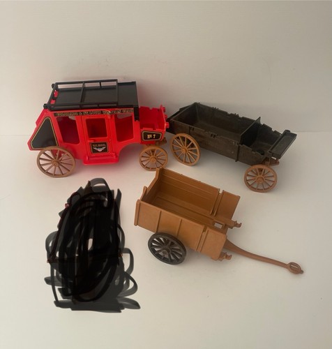 Vintage playmobil red stage - red,