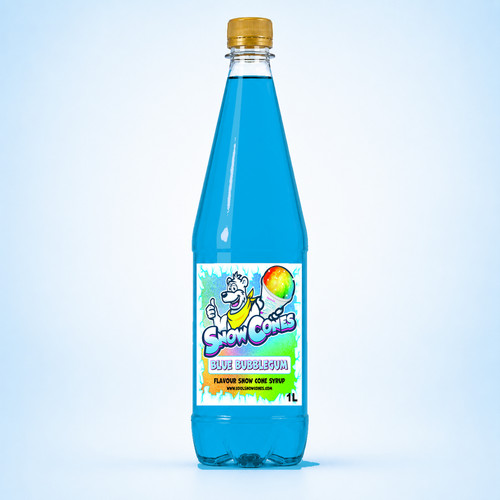 Blue bubblegum snow cone - blue,