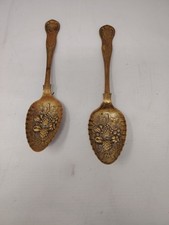 Pair Victorian brass Berry