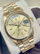 Rolex Day Date 36mm Yellow Gold Model- 18038 - Champagne Dial