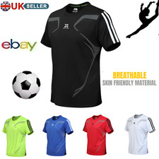 New Mens Breathable T Shirt Cool Dry Sports Running Performance Wicking Gym Top