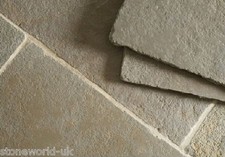 Sample of Tumbled Minster - Jaipur Limestone Floor Tiles Patio Slabs Flagstones