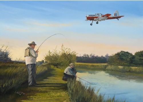 Havilland chipmunk fishing - chipmunk,