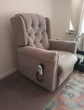 CareCo Seat Fabric Dual Motor Riser Recliner 