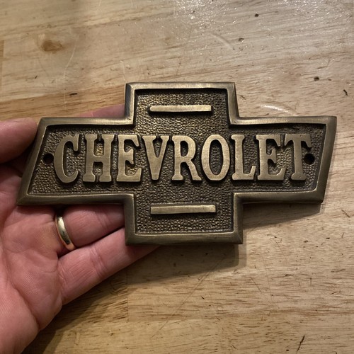 Chevrolet sign patina plaque - patina,