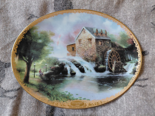 Thomas kinkade lamplight mill - kinkade,