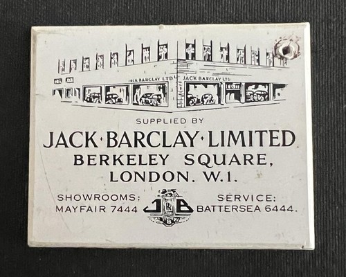 Jack barclay bentley rolls - barclay,
