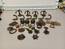 Vintage brass door handles and