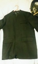 nehru suit black