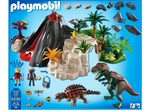 Playmobil exploding volcano - exploding,