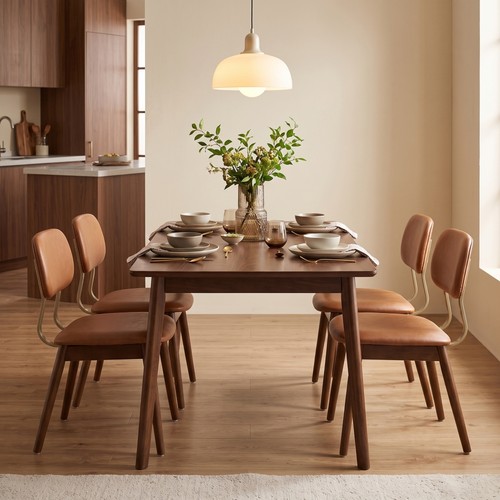 Pcs wooden dining chairs - 2,