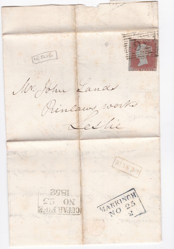 1852 fine penny red - fine, 1d