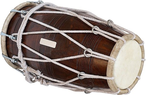 Handmade wood dholak indian - handmade,