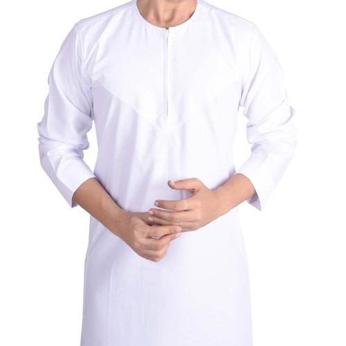Men white matte cotton - white,