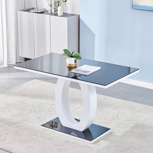 High gloss dining table 120cm - high,