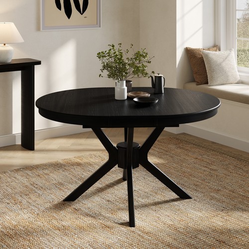 Large black wooden - large, extendable