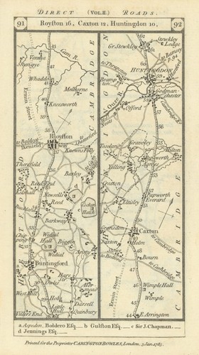 Buntingford royston caxton - -,