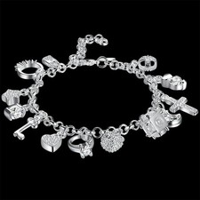 Plata 925 Joyas Pulseras de