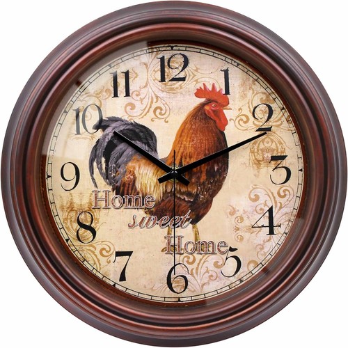 Rooster wall clock - wall,
