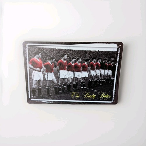 Metal sign man utd busby - metal,