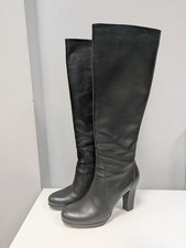 Hobbs Black Leather Knee High