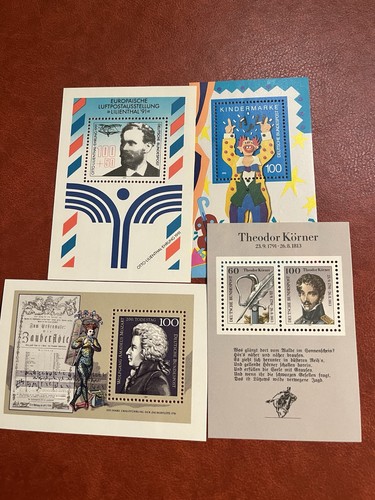 German stamps mini - mini, x4