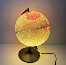 Vintage SCAN GLOBE Type 5 Illuminated 14" From 7" Base Sector ZZ9 Plural Z Alpha