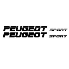 2x PEUGEOT SPORT cool car, side, slogan vinyl decal/sticker