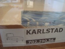 Ikea KARLSTAD Cover Add-on Chaise Longue Slipcover Bladaker Blue Beige 70229056