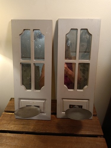 Mirrored wood framed wall - wood,