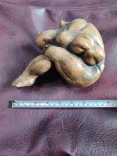 Solid Wood Sacred Weeping Buddha Sculpture Figurine