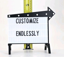 Mini retro marquee sign with - retro,