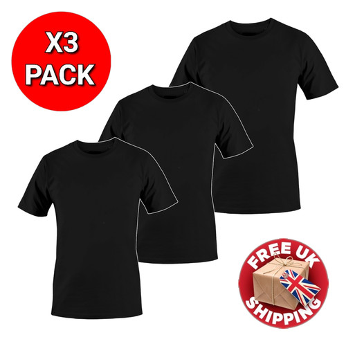 Men black shirt - t-shirt, plain