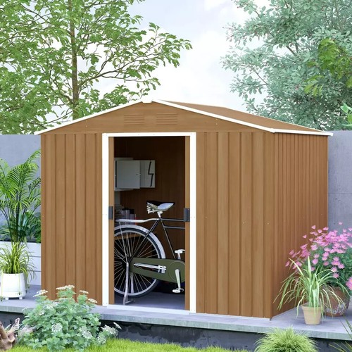 Large metal garden shed x - shed,